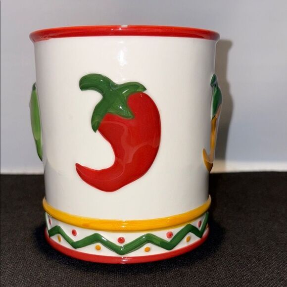 Vibrant Chili Pepper Mug - Red, Green, and Yellow - Picture 3 of 6